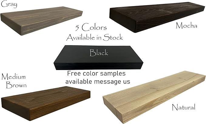 joelsantiques 72 Inch Wooden Floating Shelves for Wall - 72x10x2 in - Made of Natural Wood - Long Heavy Duty Rustic Fireplace Mantel & Book Shelf - Perfect for Living Room - Mocha