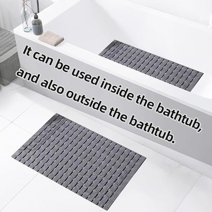 Modern Simplicity Family Expenses Bathroom Bathtub Floor Non-Slip mat with Drainage Hole with Sucker Shower Bathroom Foot pad (Green)