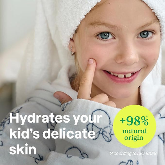 ATTITUDE Body Lotion for Kids, EWG Verifed Moisturizer, Dermatologically Tested, Plant and Mineral Based Cream, Vegan, Vanilla & Pear Scent, 8 Fl Oz