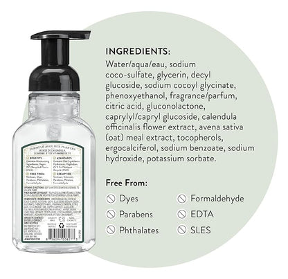J.R. Watkins Foaming Hand Soap with Pump Dispenser, Moisturizing Foam Hand Wash, Alcohol-Free, Cruelty-Free, White Pine, 9 fl oz, 3 Pack
