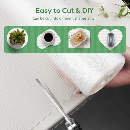 Anoak Cabinet Liner, Non Adhesive, Washable 16 Inch x 20 FT(240 Inch) Waterproof Durable Non-Slip Shelf Liner for Kitchen, Drawer, Refrigerator
