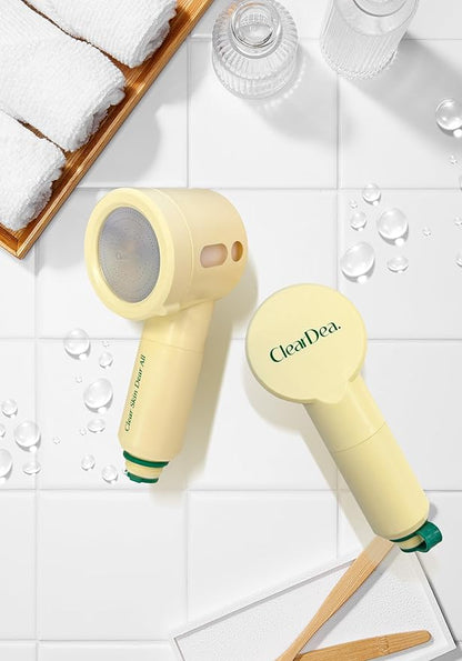Glow On and On Shower Head & Mucin + Collagen Cartridge Set – Hydrating Filter Shower Head Bundle with Leak-Proof Connector Case Holiday Gift Set