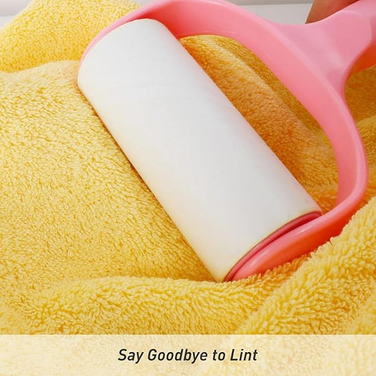 SEMAXE Towel 100% Cotton Towel for Bathroom, Bath Towel, Hand Towel, Washcloth,Yellow & Grey,12-Piece