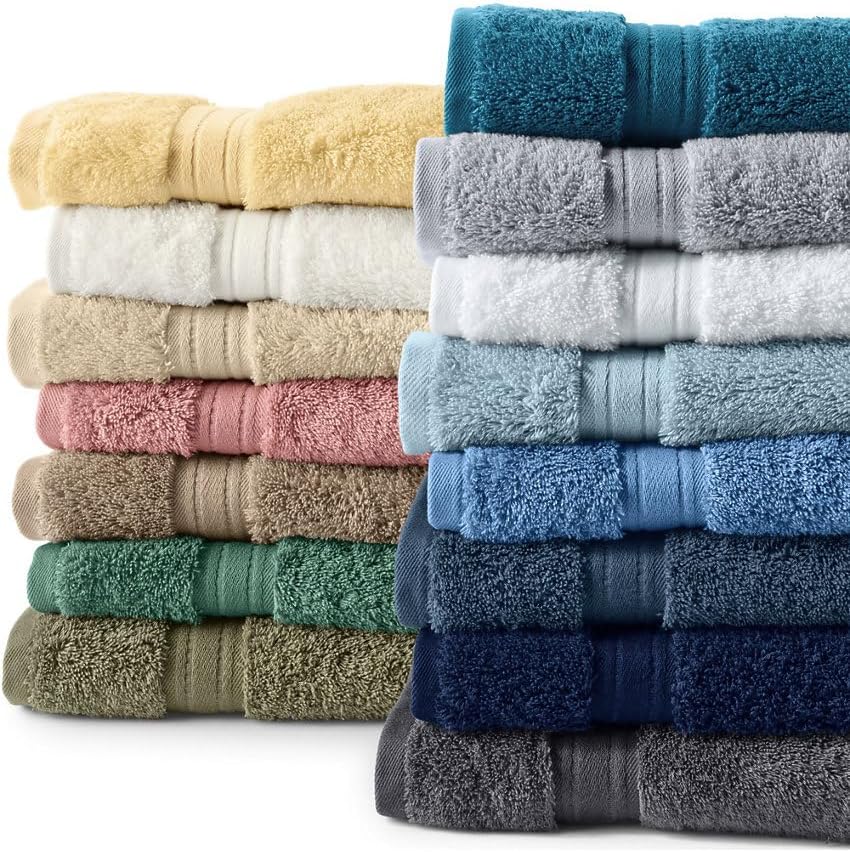 Lands' End Supima Towel White Bath- Hand Towel