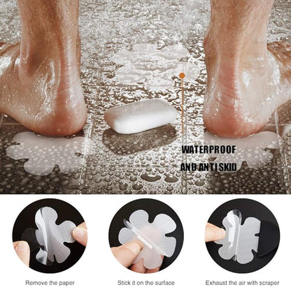 Original Bathtub Stickers Non-Slip, Safety Shower Treads Adhesive Appliques with Premium Scraper