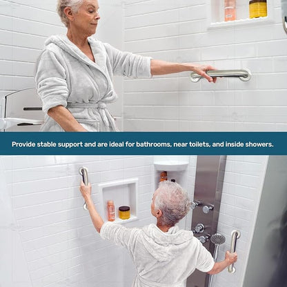 Highcraft Grab Bar for Bathtubs and Showers, Shower Grab Bars for Seniors and Elderly, Safety Bar for Bathroom 42" x 1.5" ADA Compliant Grab Bar, Heavy Duty Stainless Steel Shower Handle Wall Mount