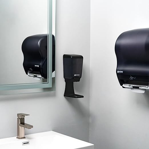 San Jamar Classic Plastic Soap Dispenser Drip Tray, Drip Catcher with Easy To Install for Home, Bathroom, Kitchen, Restooms, Restaurants, Black