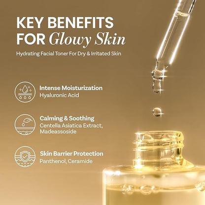 ONGREDIENTS Skin Barrier Calming Softener | Daily Soothing Toner for Dry, Sensitive Skin | Panthenol, Hyaluronic Acid, Ceramide, Hydrating, pH Balancing | Vegan, Korean Skin Care 250ml / 8.45 fl Oz