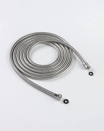 PHASAT Shower Hose,157 Inches Extra Long Shower Hose Replacement,304 Stainless Steel Shower Head Hose Extension Brushed Nickel,A3107N-4.0