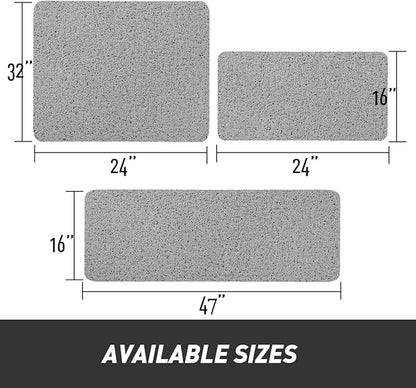 Asvin Soft Textured Bath, Shower, Tub Mat, 47x16 Inch, Phthalate Free, Non Slip Comfort Bathtub Mats with Drain, PVC Loofah Bathroom Mats for Wet Areas, Quick Drying