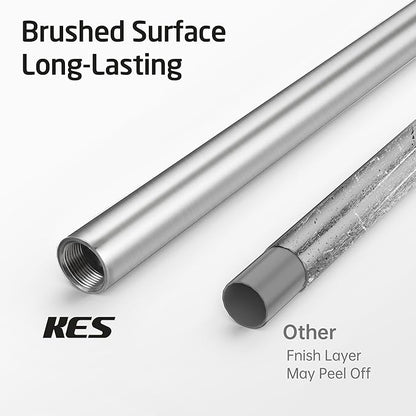 KES Freestanding Toilet Paper Holder Stand Bathroom Toilet Paper Storage Stainless Steel Brushed Steel, BPH286S1A-2