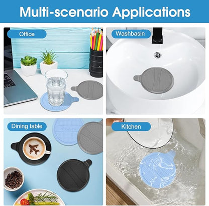 Silicone Drain Stopper for Shower & Tub,Shower,Sink,Bathtub,Floor Drain- Super Seal for Hair Clog Prevention,No More Leaks & Bad Smells - 5.9″x 7.3″,3 Pack (Patented Product)