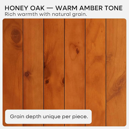 Homeforia 12 inch Oak Floating Shelf, High End Solid Real Wood 12inch Small Floating Shelves for Wall Mounted, Honey Oak Wooden 12in Floating Shelves, Heavy Duty Bracket, 12 X 6.5 X 1.75 in, Set of 3