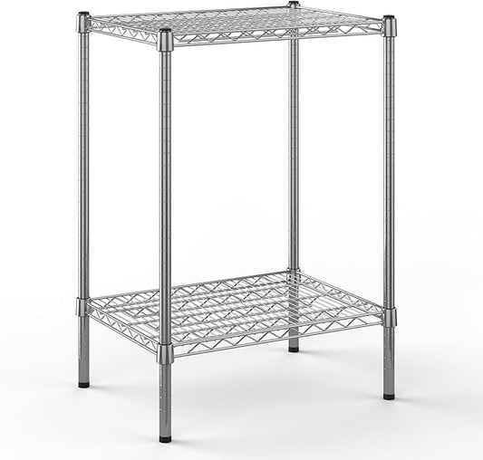 18" Deep x 24" Wide x 34" Height Wire Shelving Kit | 2-Tier | NSF Commercial Storage Rack Unit