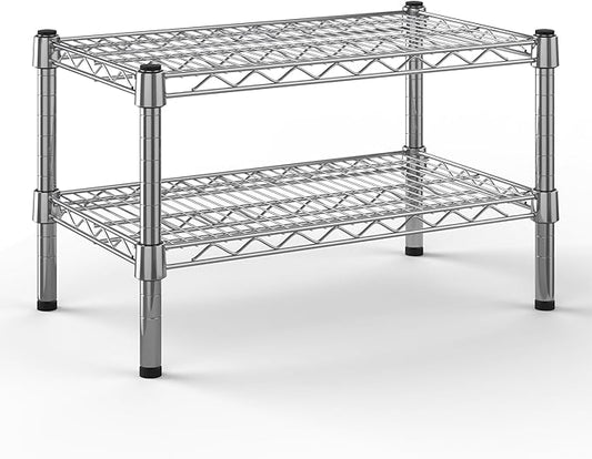 14" Deep x 24" Wide x 14" Height Wire Shelving Kit | 2-Tier | NSF Commercial Storage Rack Unit
