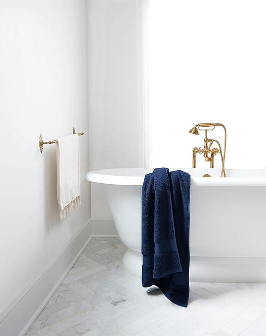 Delara Organic Cotton Luxuriously Plush Bath Towel 33 Piece Set|GOTS & Oeko-TEX Certified|Premium Hotel Quality Towels|Feather Touch Technology|650 GSM Long Staple|Soft, Quick Dry & Ultra-Absorbent