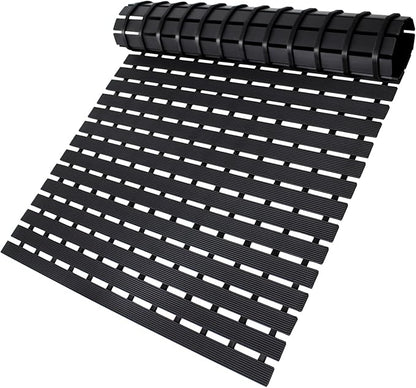 Large Shower Mat Without Suction Cups(35.4"*16.9"),Heavy Duty Bathtub Mat for Elderly,Non Slip Shower Mats for Inside Shower, Rubber Shower Floor Mat for Outside