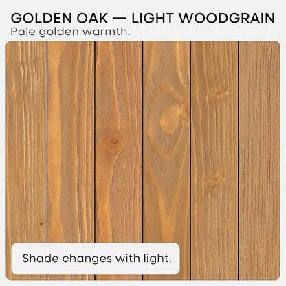 Homeforia 16 inch Golden Oak Floating Shelf, High End Solid Real Wood 16inch Small Floating Shelves for Wall Mounted, Oak Wooden 16in Floating Shelves, Heavy Duty Bracket, 16 X 6.5 X 1.75 in, Set of 4