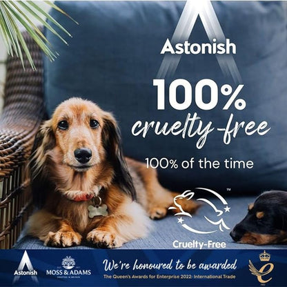 Astonish 750ml Streak-Free White Jasmine & Basil Foaming Bathroom Cleaner Spray Bottles, 2 Pack – Deep Clean Soap Scum, Watermarks & Limescale – Vegan, Cruelty-Free Household Cleaning Supplies