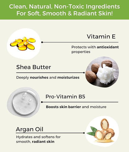 RaGaNaturals Natural Unscented Body Lotion for Dry Skin with Shea Butter and Vitamin E & B5 - Hydrating, Nourishing, Fragrance Free Hand Moisturizer With Organic Essence - For Women, Men, Kids - 8 Oz