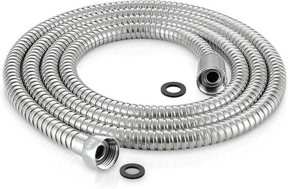 59" Metal Shower Hose Replacement Handheld Kink Free Stainless Steel Shower Head Wand Hose Extension Extra Long with Brass Insert and Nut, Durable & Flexible for Pet Bathing Cleaning