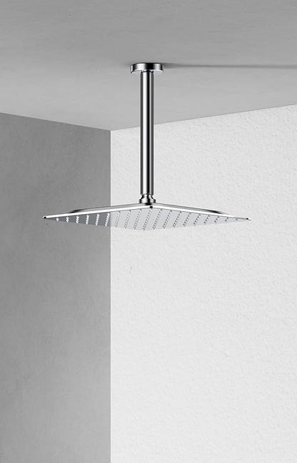 VBFF-Shower Head,rain shower head, 10 inch- Square Shower Head, 1.8 GPM Flow Rate, rainfall showerhead,VBFF08(Chrome)