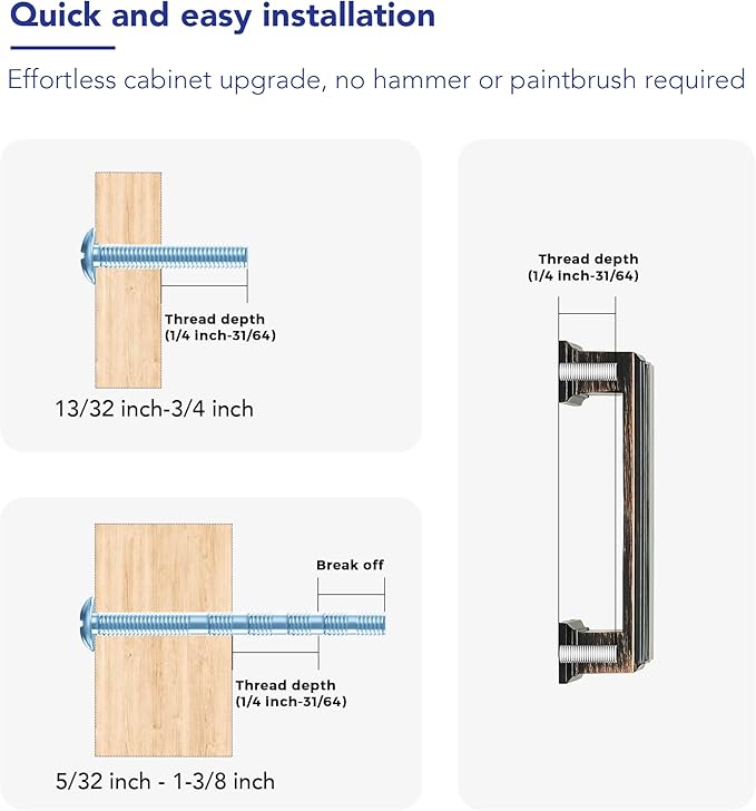 Ravinte Hardware 10 Pack Oil Rubbed Bronze Cabinet Pulls, 3 Inch (76mm) Hole Center Zinc Alloy Drawer Handles for Kitchen Cabinets, Cupboards, Dressers, Square Solid Metal Hardware