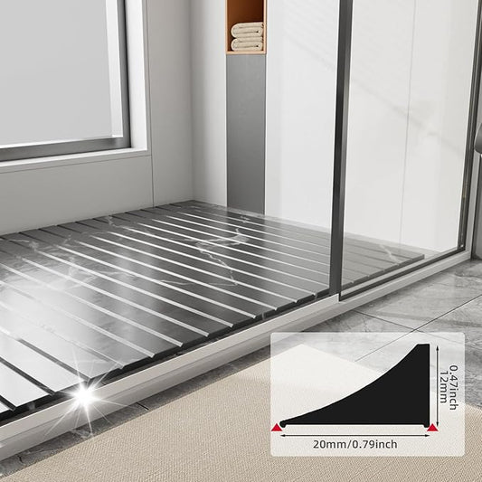 118 Inch Water Guard for Kitchen Sink，Silicone Rubber Kitchen Splash Guard, Corner Water Retaining Dam Strip for Countertop,Shower, Bathroom，Self Adhesive Caulk Seal Strip Edge Trim