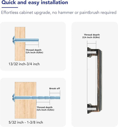 Ravinte Hardware 15 Pack Oil Rubbed Bronze Cabinet Pulls, 3-3/4 Inch (96mm) Hole Center Zinc Alloy Drawer Handles for Kitchen Cabinets, Cupboards, Dressers, Square Solid Metal Hardware