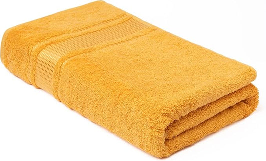 Melissa Linen, Bath Sheet, 100% Turkish Cotton Towel for Bathroom, Absorbent, Quick Dry, Durable and Soft Shower Towel, 35 in x 60 in Large, Spa and Hotel Quality, Yellow