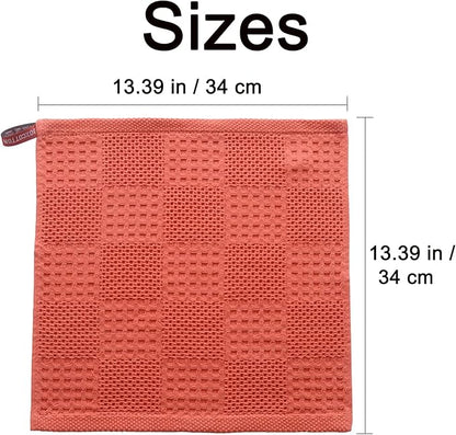 Waffle Weave Cotton Washing Cloth Ultra Soft and Absorbent Washcloths for Bathroom Kitchen and Gym Natural Cotton (1, Grey)