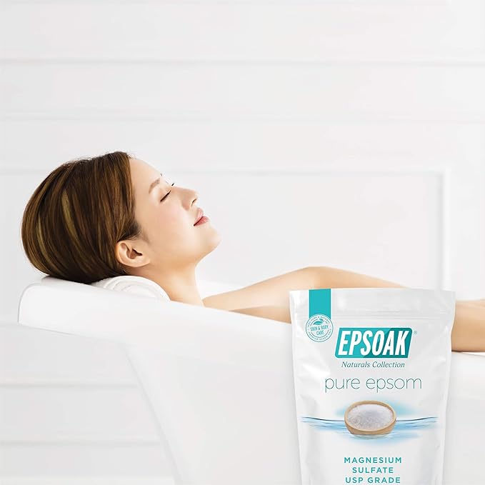 Epsoak Epsom Salt 4 lbs. USP Magnesium Sulfate (Qty. 2 x 2 lb. Bags)