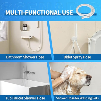 Extra Long Replacement Shower Hose Extension Handheld Shower Head Hose 118 Inches Flexible and Durable with Brass Insert and Nut rv shower head with hose