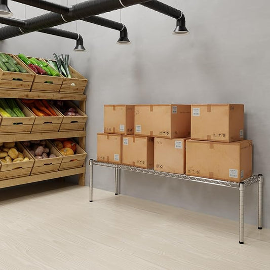 14" Deep x 54" Wide x 14" Height Wire Shelving Kit | 1-Tier | NSF Commercial Storage Rack Unit