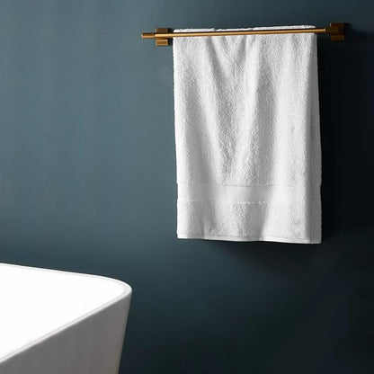 Delara 100% Organic Cotton Towels 650 GSM Plush Feather Touch Quick Dry Bath Towel, Pack of 12 GOTS Certified, Oeko-Tex Green Certified, Organic Cotton Bath Towel, 30"X58"