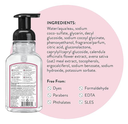 J.R. Watkins Foaming Hand Soap Pump with Dispenser, Moisturizing Foam, Alcohol-Free, Cruelty-Free, Use as Kitchen or Bathroom Soap, Cherry Blossom, 9 fl oz, 3 Pack