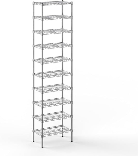14" Deep x 24" Wide x 96" Height Wire Shelving Kit | 10-Tier | NSF Commercial Storage Rack Unit