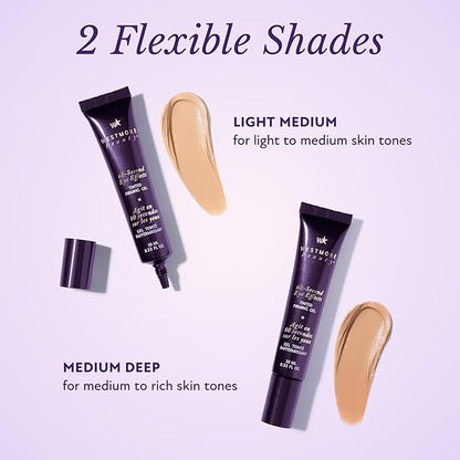 Westmore Beauty 60 Second Effects Tinted Firming Gel - Under Eye Cream For Puffiness And Bags Under Eyes - 20 mL Light to Medium - 0.68 Fl Oz