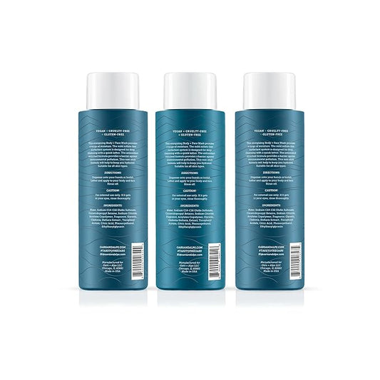 Oars + Alps Body Wash for Men, Mens Body Wash with Vitamin E and Antioxidants, Moisturizing, Hydrating, Paraben & Sulfate Free Cleanser, Variety Set, 3pk