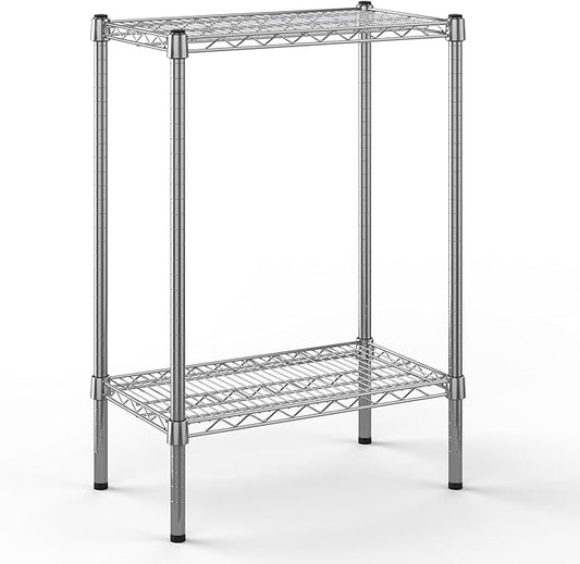 14" Deep x 24" Wide x 34" Height Wire Shelving Kit | 2-Tier | NSF Commercial Storage Rack Unit