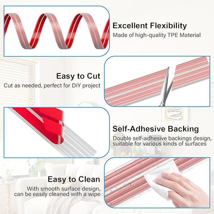 40FT Flexible Wall Corner Protector Moulding Trim, Peel and Stick Inside & Outside Wall Corner Guards Edge Protector,Self Adhesive Molding Trim Strip for Edge Ceiling