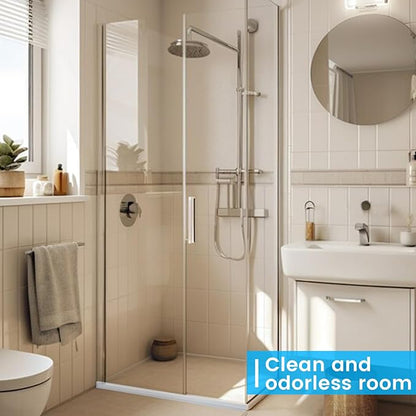 POZIA Clear Frameless Glass Shower Door Bottom Seal | Shower Door Sweep for Leak-Proof, Quick Installation to Create Reliable Water Barrier (1PACK-3/8in-20mm Gap)