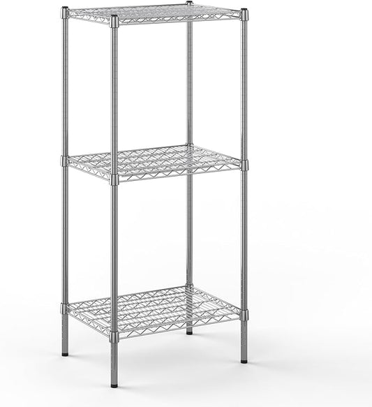 18" Deep x 24" Wide x 54" Height Wire Shelving Kit | 3-Tier | NSF Commercial Storage Rack Unit