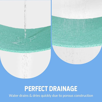 Non-Slip Bathtub Mat, Anti Slip Shower Mat, Fast Drying Bathtub Mats, Foot Scrubber Mat, Anti Slip Mat for Tub, Floor, Bathroom, Kitchen, Home, Hotel (Light Green 36"×24")