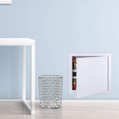 Plumbing Access Panel for Drywall 16 x 16 Inch Plastic Access Door Removable Wall Access Panel Ceiling Reinforced Hinged Durable White