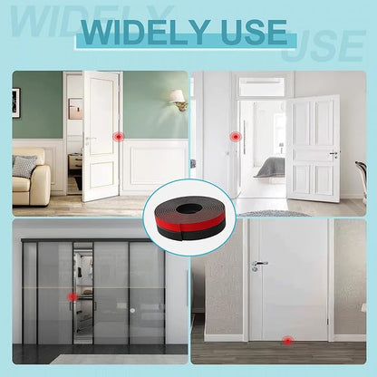 10FT Weather Stripping Door Seal - 2" Silicone Door Draft Seal Tape for Gaps Under Door Weatherstripping Sweep Stopper for Bottom of Shower Door/Sliding Glass Door