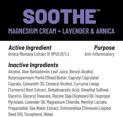 KT Health, Magnesium Cream, Soothe - Soothing Aromatherapy & Calming Pain Relief