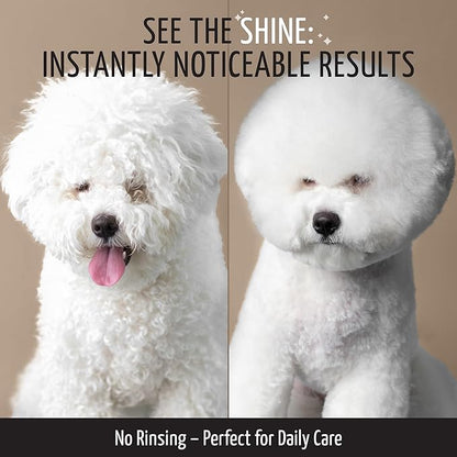 Tauro Pro Line Dog Detangler Spray - Dematting Dog Leave in Conditioner Spray Perfect for Golden Doodle, Poodle, Other Breeds & Cat Matted Hair Grooming (Fur Growth - 8.45 Fl Oz)