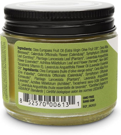All Good Goop Organic Skin Care Recovery Balm - All Purpose Ointment w/Calendula, Lavender, Beeswax - Chafing Cream, Dry Skin Salve, Cracking Lip Moisturizer - Soothes, Hydrates & Calms - 1oz, 2-pack