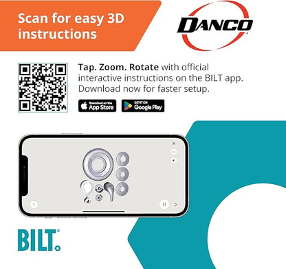 Danco 10561 Use with Moen Tub and Shower Faucets Trim Kit, Single-Handle Moentrol Series, Oil Rubbed Bronze